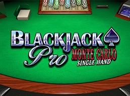 Blackjack Pro Monte Carlo Single Hand