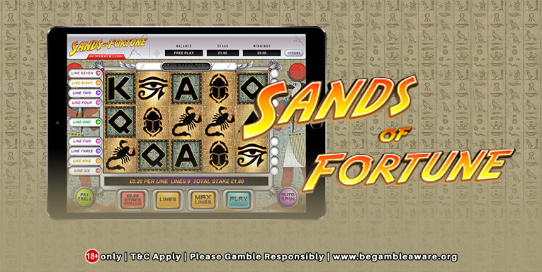 Play Eyecon’s Egyptian-Themed Sands of Fortune Slots