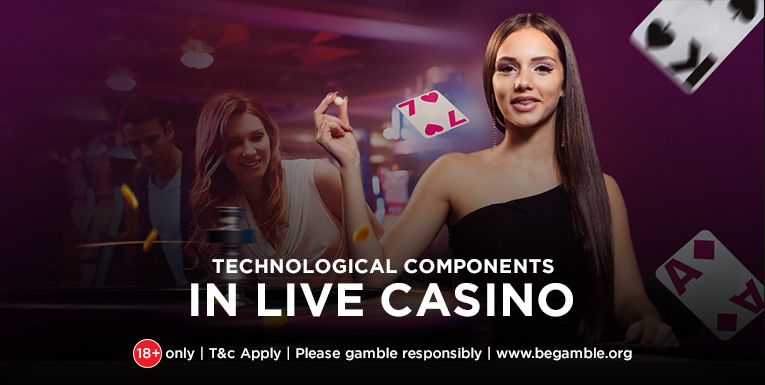 What are the technological components that constitute a live casino?