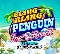 Bling Bling Penguin Ice On The Beach
